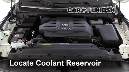 2018 Nissan Titan SV 5.6L V8 Extended Cab Pickup Coolant (Antifreeze) Check Coolant Level